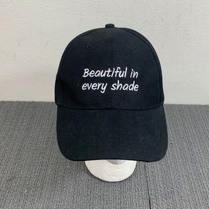 Beautiful in Every Shade Baseball Hat Womens Adjustable Black Charlotte Russe